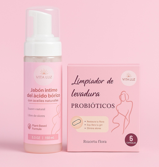 Combo higiene intima ( caja probioticos + jabon intimo)